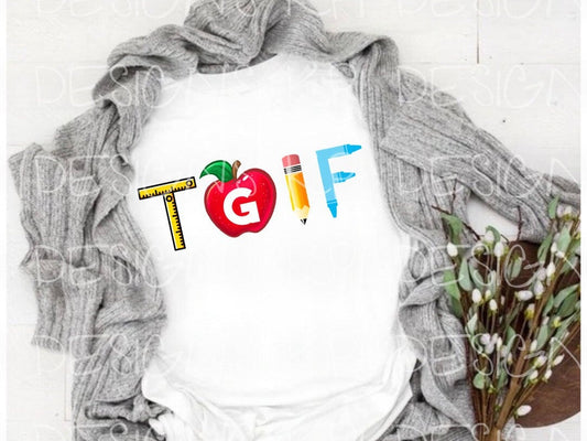 TGIF - Teacher - Digital Designs - PNG