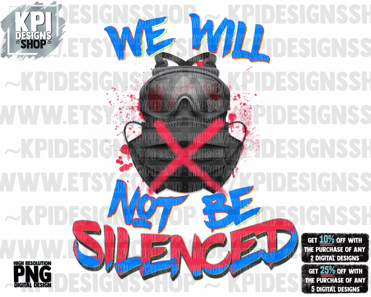 I will not be silenced PNG DIGITAL Design