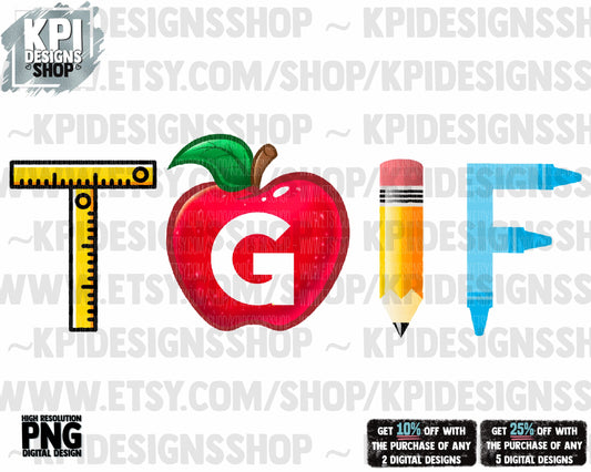 TGIF - Teacher - Digital Designs - PNG