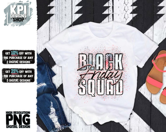 Black Friday Squad - PNG - Digital Design - Shop Til You Drop