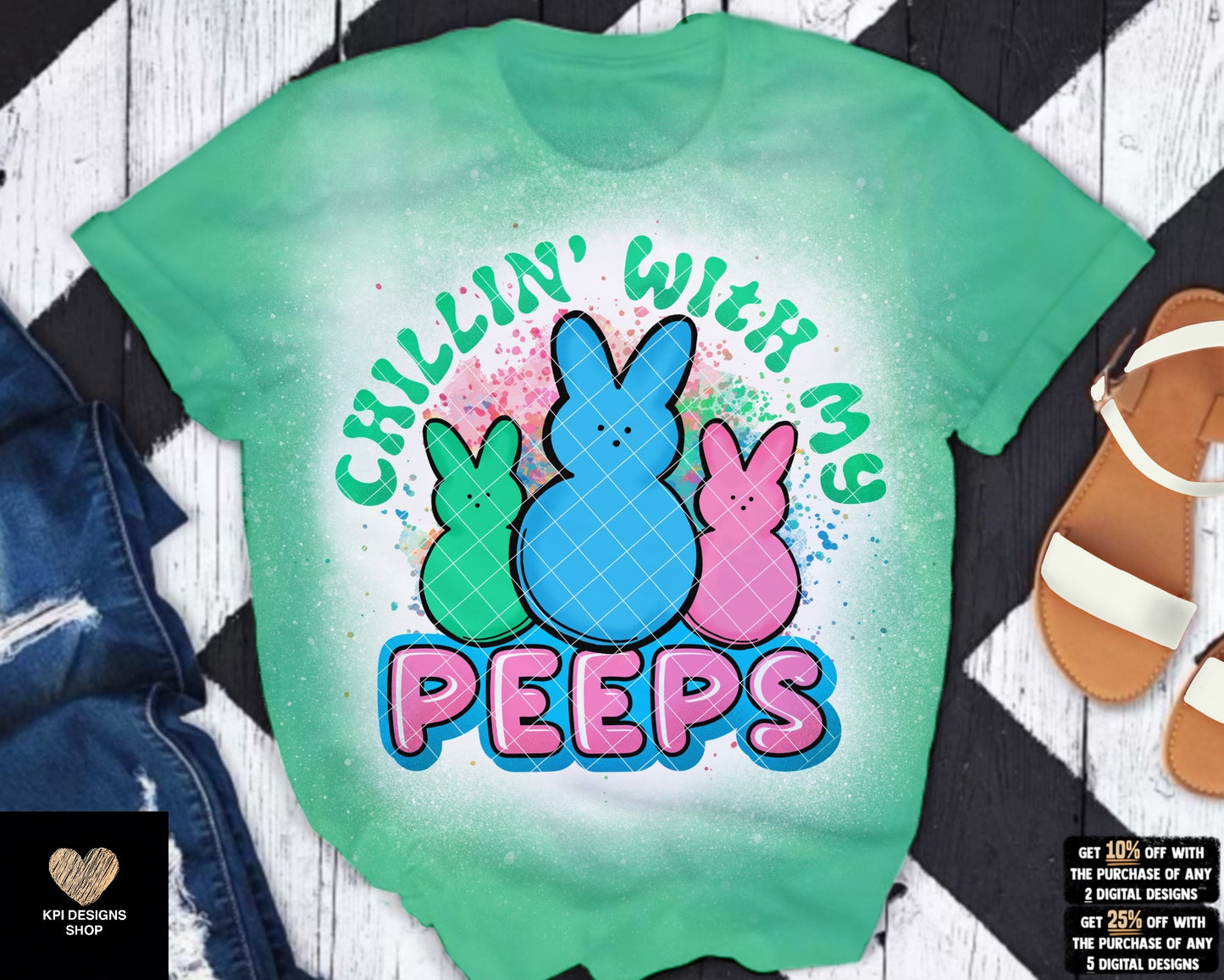 Chillin’ With My Peeps (2-pack) - Mar2023 - PNG - Digital Design