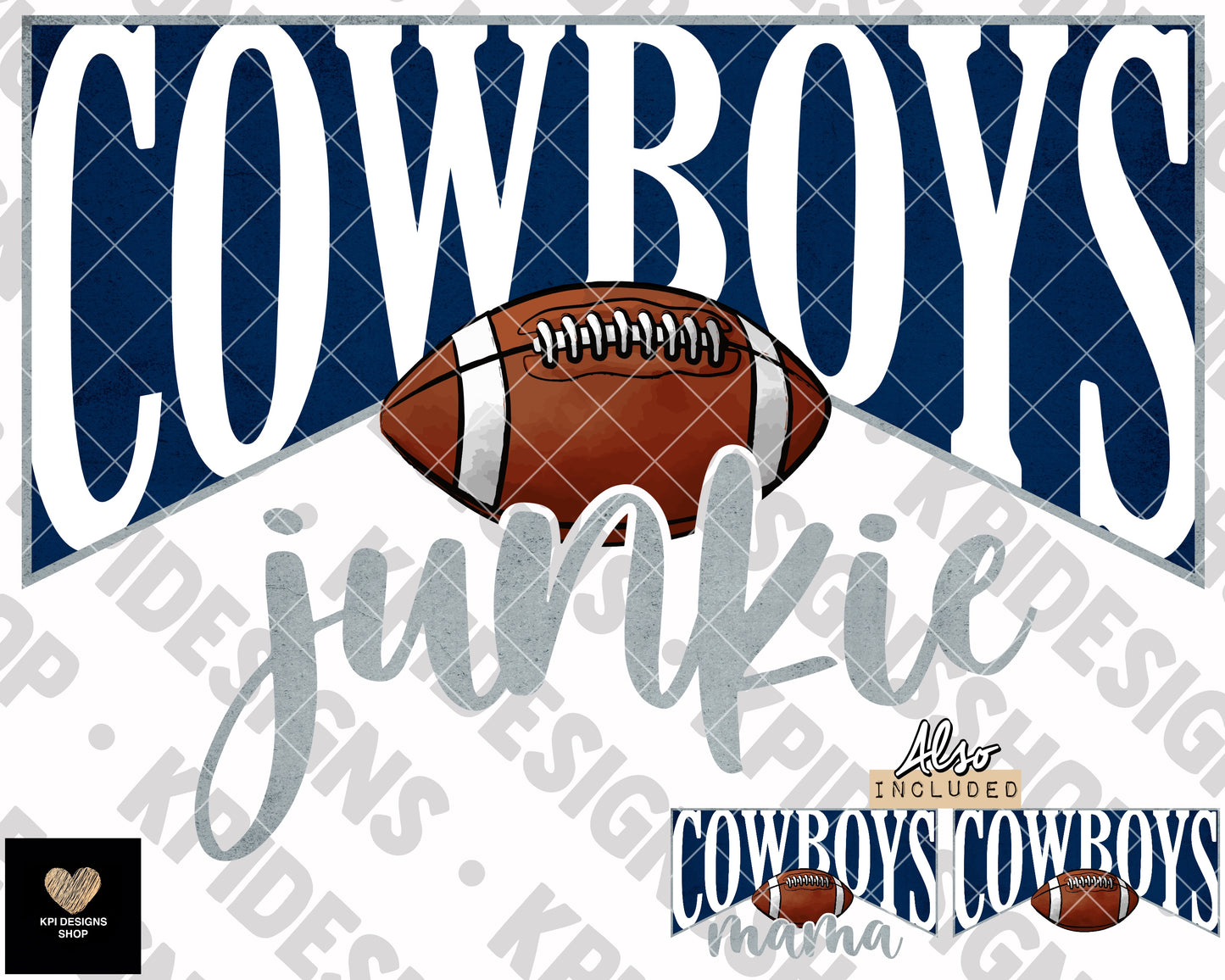 Cowboys Junkie & Mama  (3-pack) - Jan2023 - PNG - Digital Design