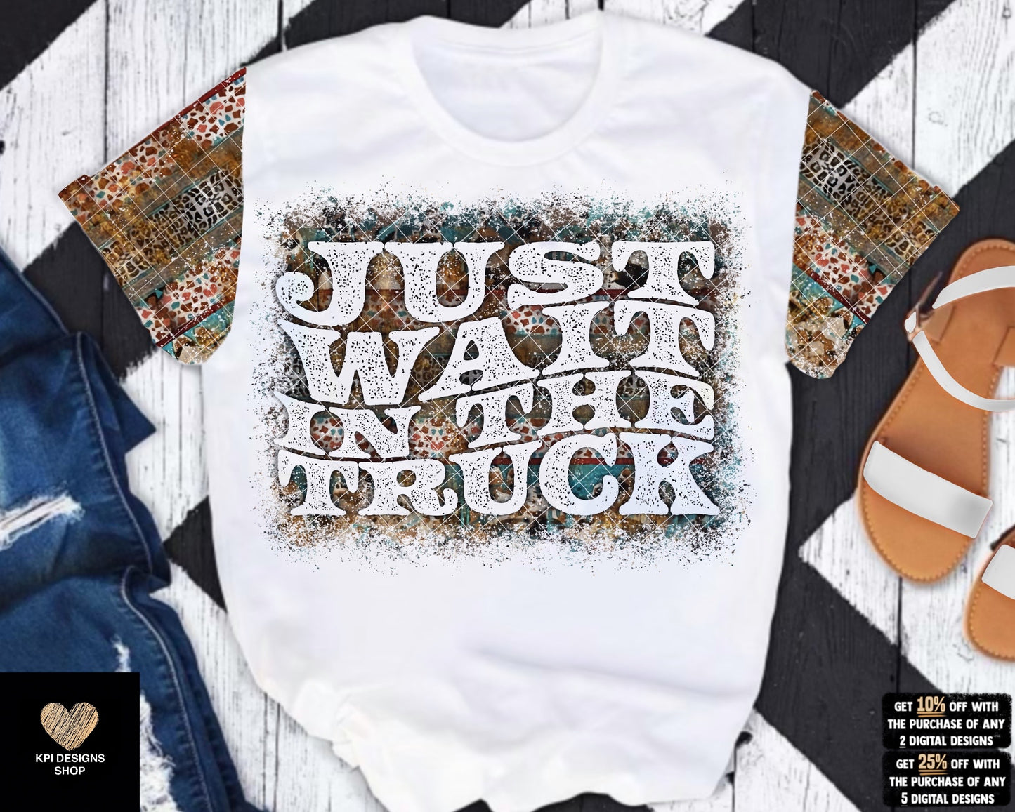 Just Wait In The Truck (4-pack) - Mar2023 - PNG - Digital Design