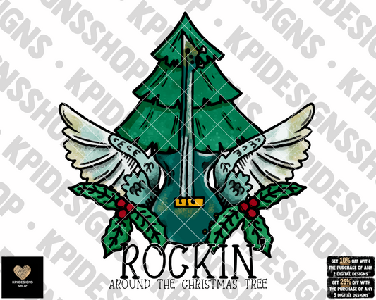 Rockin Around The Christmas Tree - Oct2022 - PNG - Digital Design