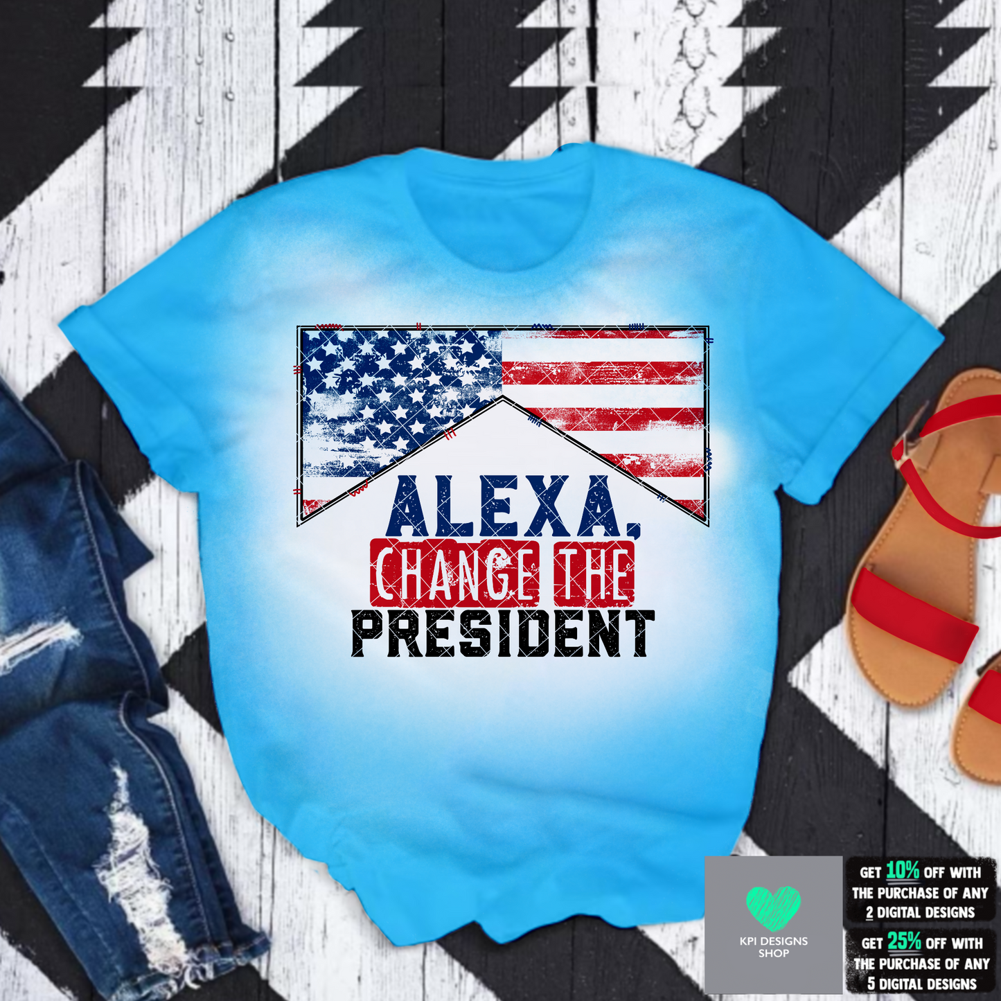 Alexa, Change the President (3-pack) - July2022 - PNG -Digital Design