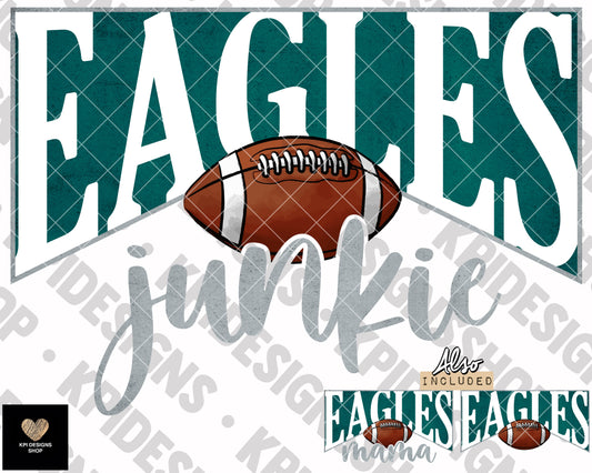 Eagles Junkie & Mama  (3-pack) - Jan2023 - PNG - Digital Design