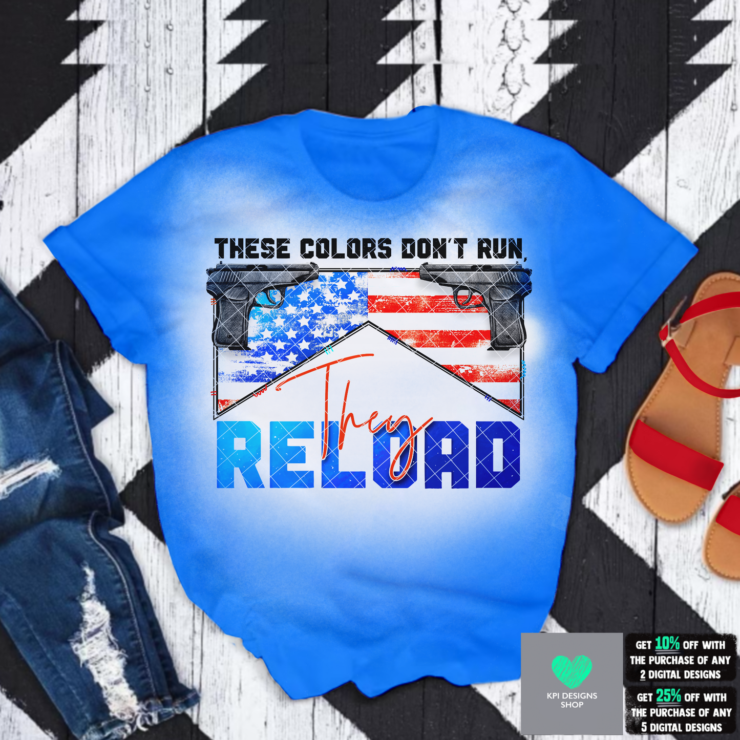 These Colors Don’t Run, They Reload (5-pack) - June2022 - PNG - Digital Design