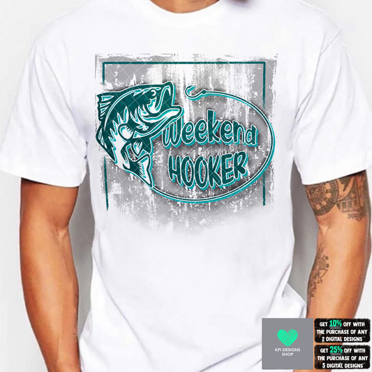 Weekend Hooker - 5-pack (Fishing)  - Feb2022 - PNG - Digital Design